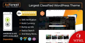 AdForest(v6.0.12)分类广告商业目录WordPress主题+双端APP源码