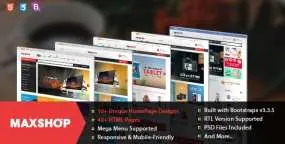 MaxShop响应式和多用途电子商务HTML模板V1.1.0