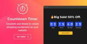 [1.4.0]Countdown Timer特价活动倒数计时器WordPress插件