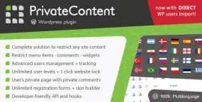 Private Content(v9.4.4)会员制和内容限制查看WordPress插件+组件包