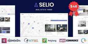 Selio(v1.9.0)房地产租房售房目录列表WordPress主题