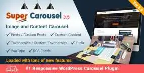 Super Carousel汉化版V3.8.9 响应式轮播展示WordPress插件