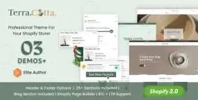 Terracotta Shopify主题｜创意家居与陶瓷跨境电商模板