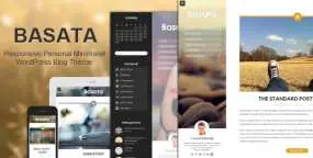 WordPress主题Basata 1.3.4 响应式视网膜Retina博客网站WP主题