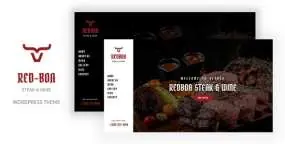 WordPress主题Redboa 1.0 牛排店酒店餐厅网站WP主题 带XML演示数据包