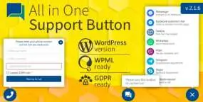 All in One Support Button汉化版V2.2.6_在线咨询和联系工具整合WP插件