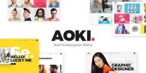 Aoki创意设计机构和设计工作室网站WordPress主题V1.8