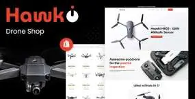 Shopify主题Hawki 1.0 无人机单品类外贸电商Shopify模版