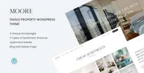 Moora(v1.1.6)房地产中介&室内设计网站模板WordPress主题