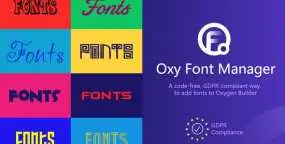 Oxy Font Manager字体管理器WordPress插件V1.0