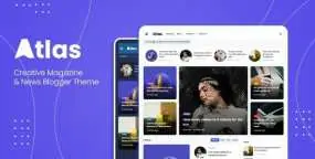 Atlas WordPress主题_创意设计博客自媒体网站模板