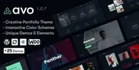 WordPress主题Avo 1.2.3 创意作品集和广告平面设计网站模板