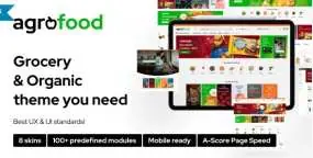Agrofood 1.1.2 食品服装日用品在线购物网站WooCommerce主题