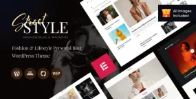 WordPress主题Street Style 2.5.0 潮流时尚|品牌设计|健康生活博客模板