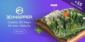 3D-Mapper破解版(v1.1)3D地图编辑器WordPress插件