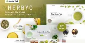 Herbyo生态有机茶跨境电商平台Shopify主题1.0