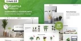 Plantila园艺和室内植物销售平台Shopify主题1.0