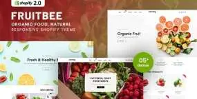 FruitBee天然有机食品跨境电商销售平台Shopify主题1.0