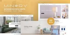 Minery室内家具灯具装饰品跨境电商平台Shopify主题1.0