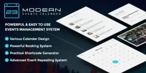 Modern Events Calendar Pro汉化版v7.28|活动预约日历插件|全组件