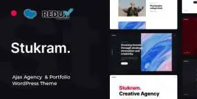 Stukram(v6.0.5)创意设计作品集网站模板WordPress主题