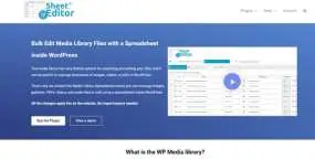 WP Sheet Editor组件Media Library Pro破解版V1.10.9 批量管理媒体库文件