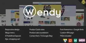 WordPress主题Wendy 1.7.0 多类型产品在线销售网站模板