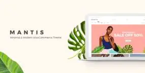 Mantis(v1.7)服装配饰跨境电商独立站建站模板WordPress主题