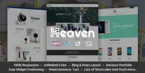 Heaven时装数码产品和体育用品店WordPress主题1.0