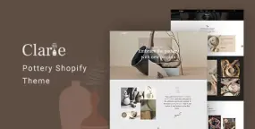 Clarie陶罐手工制作销售平台Shopify主题V1.2