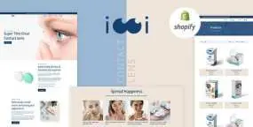 iooi隐形眼镜和护眼产品销售网站Shopify主题1.2