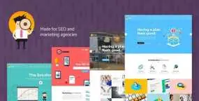 WordPress主题MySEO汉化版 2.0 社交媒体和SEO内容营销网站模板