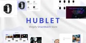 Hublet智能手表单产品销售网站Shopify主题V1.0