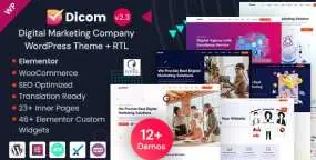 Dicom高科技IT项目启动和SEO服务网站WordPress主题v2.3