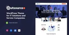 WordPress主题Outsourceo互联网科技IT服务方案网站模板