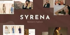 Syrena现代时装店和奢侈品牌精品店Shopify主题