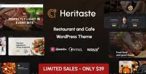 Heritaste酒吧餐厅和咖啡馆网站WordPress主题