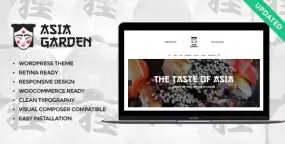 Asia Garden日本料理和中式美食餐厅网站WordPress主题