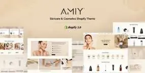 Amiy在线化妆品和护肤品销售网站Shopify主题