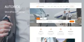 AutoRide司机和豪华轿车预订网站WordPress主题V3.6