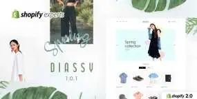 Diassy时装鞋子配饰跨境销售平台Shopify主题V2.0