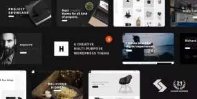 Hallo汉化版V6.2.7 黑白网页设计|图形设计网站WordPress主题
