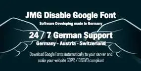 JMG Disable Google Font禁用谷歌字体Joomla插件V5.1.21