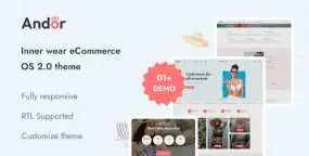 Andor女士内衣专卖店网站Shopify主题