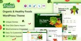 Frutin生态农场和有机健康食品商城WordPress主题