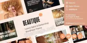 Beautique破解版V1.5 | 豪华美发沙龙和理发店WordPress主题
