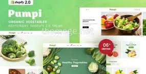 Pumpi专为有机食品设计的Shopify主题