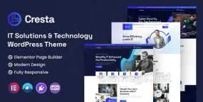 Cresta网络安全企业和IT软件公司WordPress主题