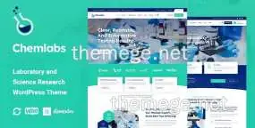 Chemlabs科学实验室和研究机构网WordPress主题v1.0.3