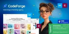 CodeForge汉化版_SEO营销广告公司网WordPress主题